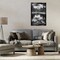 Stupell Industries Black & White Forest Reflection Framed Floater Canvas Wall Art Design by Rick Berk